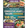The Ultimate Congestive Heart Failure Cookbook: 150 Easy Recipes for Wellness & Longevity. 7-Day Meal Plan.