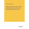 Papers concerning the Attack on Hatfield and Deerfield by a Party of Indians from Canada, September Nineteenth, 1677