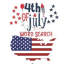 4th Of July Word Search: Independence Day Word Search Puzzles - Includes Number Search - Fourth of July Large Print Puzzle Book