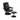Swivel Lounge Chair Recliner with Ottoman-Black