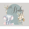 Hello Baby, Baby Shower hardback Guest Book (landscape)