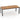 8-Person Outdoor Dining Table 79 Inch Acacia Wood Patio Table with Umbrella Hole