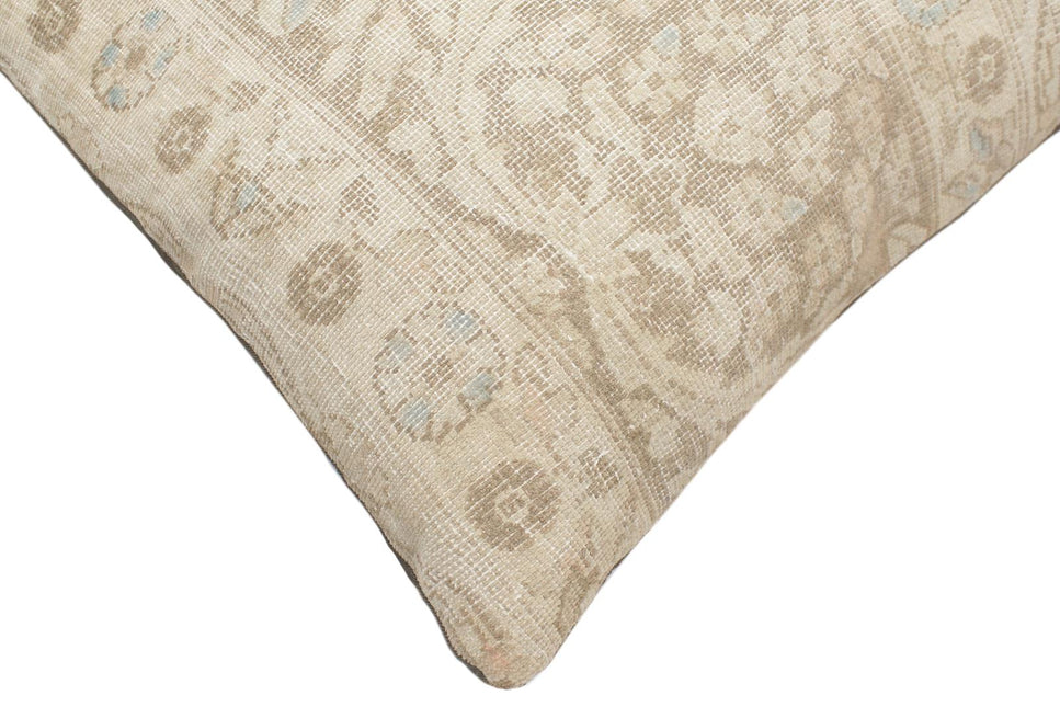 Antique Marsden Vintage Distressed Handmade Rug Pillow by Bareens Designer Rugs