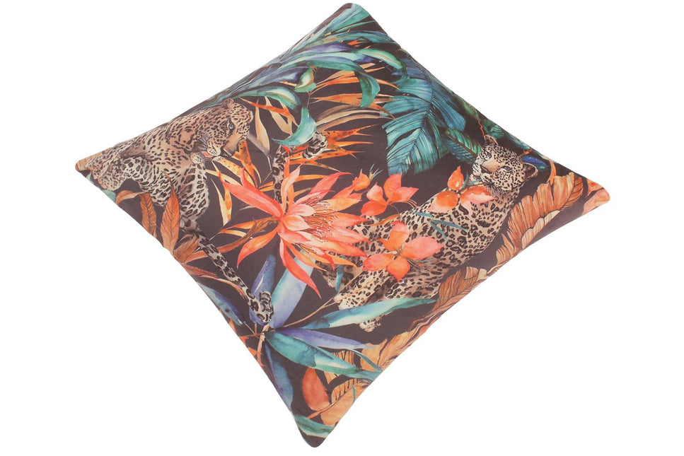 Bohemian Carruthe Printed Italian Velvet Handmade Pillow by Bareens Designer Rugs
