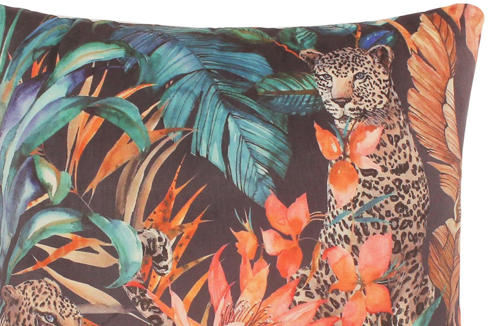 Bohemian Carruthe Printed Italian Velvet Handmade Pillow by Bareens Designer Rugs
