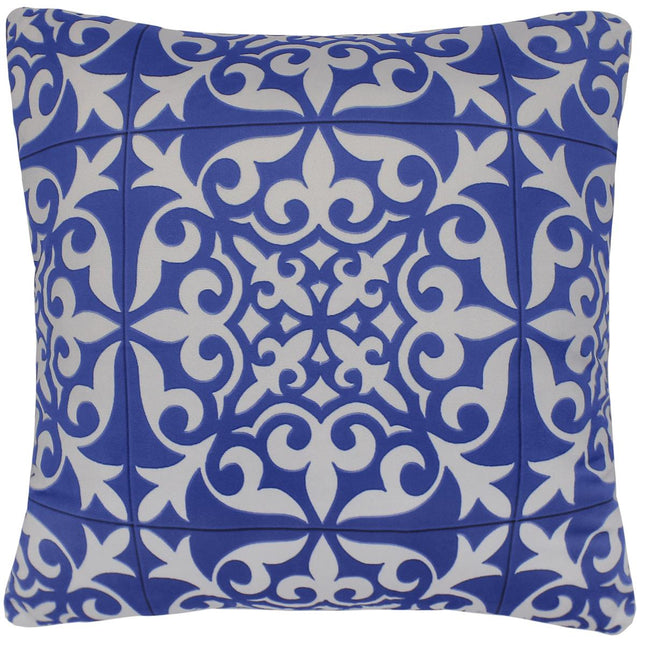 Bohemian Davenpor Printed Italian Velvet Handmade Pillow by Bareens Designer Rugs