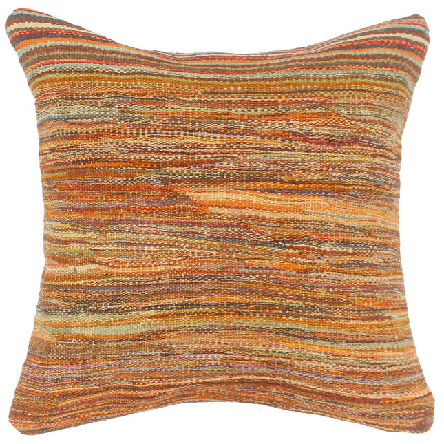 Bayadere Turkish Richards hand-woven kilim pillow - 18 x 18 by Bareens Designer Rugs