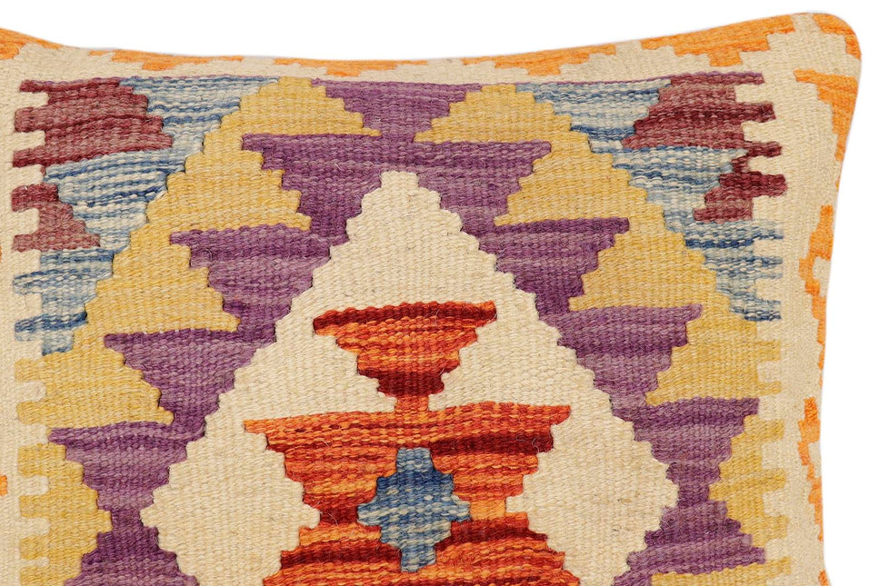 Southwestern Altha Turkish Hand-Woven Kilim Pillow - 18 x 19 by Bareens Designer Rugs