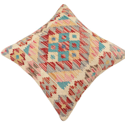 Southwestern Gauci Turkish Hand-Woven Kilim Pillow - 18 x 19 by Bareens Designer Rugs