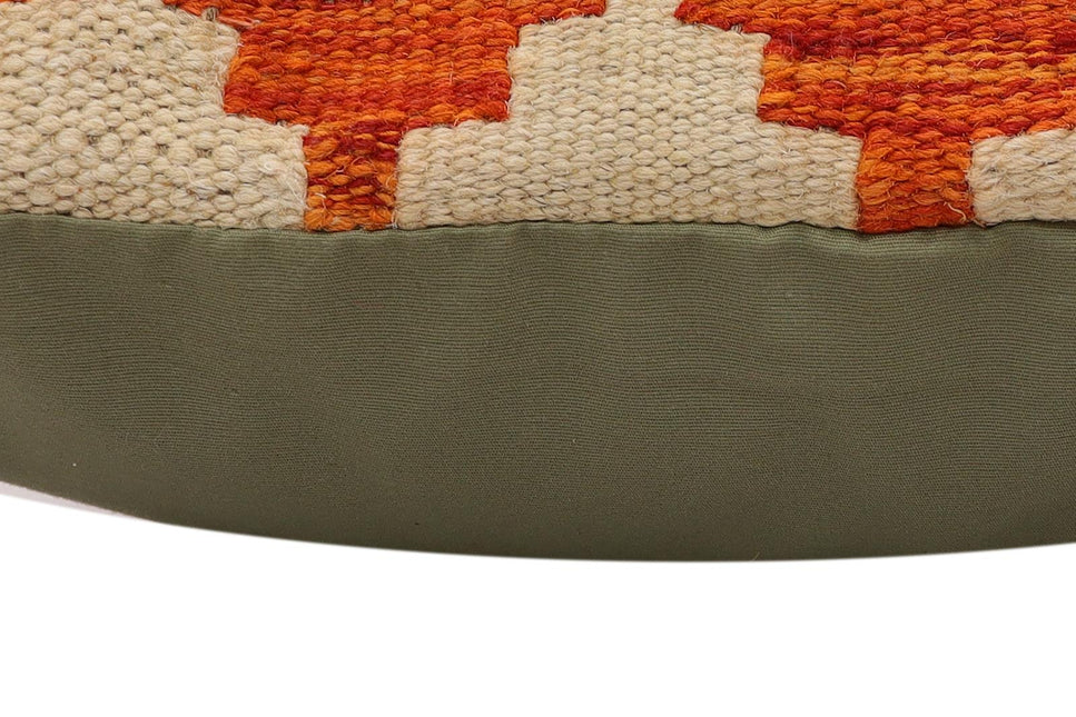 Southwestern Latham Turkish Hand-Woven Kilim Pillow - 19 x 19 by Bareens Designer Rugs
