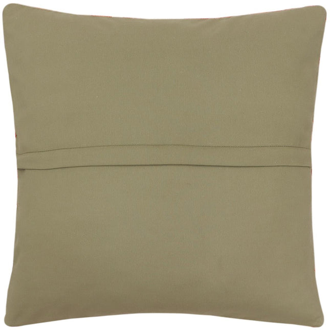 Rustic Ivonne Turkish Hand-Woven Kilim Pillow - 17" x 18" by Bareens Designer Rugs