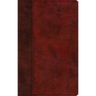 ESV Large Print Thinline Bible, Red Letter (Trutone, Burgundy/Red, Timeless Design)