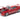 Shelby Mustang GT500 Red Metallic with White Stripes 1/64 Diecast Model Car by Pop Race