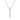 PT107RG B.Tiff Rose Gold 18-Stone Bar Pendant by B.Tiff New York