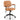 PU Leather Office Chair with Rocking Backrest and Ergonomic Armrest-Orange