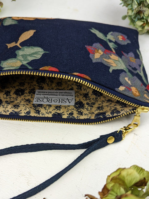 Classic Navy Rose Purse by Ash & Rose