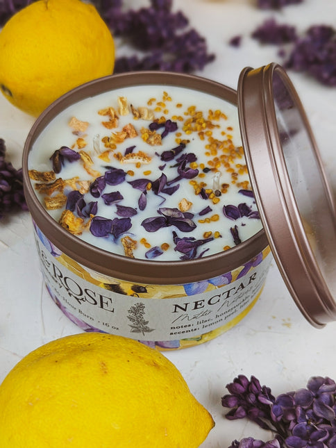 NECTAR Lilac Lemon Honey Candle by Ash & Rose