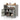 Rattan Storage Cabinet with Acacia Wood Countertop for Poolside Deck and Patio-Gray
