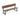 72 Inch Extra Long Bench with All-Weather HDPE Seat & Back for Yard Garden Porch-Brown