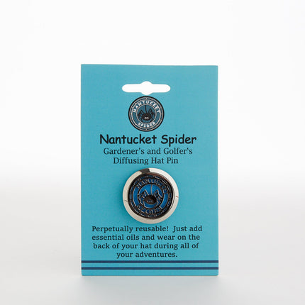 Gardener & Golfer's Diffusing Hat Pin and Outdoor Diffusing Essential Oil Blend Bundle by Nantucket Spider & Nantucket Footprint