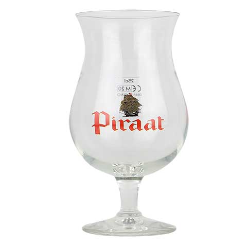 Piraat Small Tulip Glass 25Cl #044 by CraftShack Belgian Beer Store