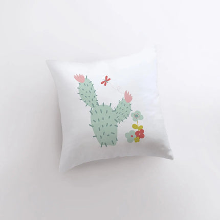 Prickly Green Cactus | Pillow Cover | Good Vibes Only|Cactus Pillow | Positive Vibes | South Western | Succulent Pillow | Cactus Pillow Case by UniikPillows