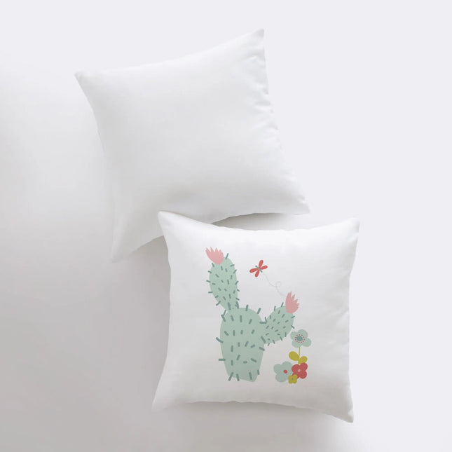 Prickly Green Cactus | Pillow Cover | Good Vibes Only|Cactus Pillow | Positive Vibes | South Western | Succulent Pillow | Cactus Pillow Case by UniikPillows