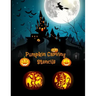 Pumpkin Carving Stencils: Halloween Patterns Templates for Carving Funny and Spooky Faces For All Ages and Skills For kids and adults Easy to Di