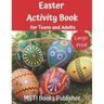 Easter Activity Book for Teens and Adults: Large Print Easter Themed Puzzles and Brain Game: Word Search, Word Scramble, Cryptograms and Number Search