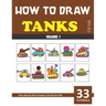 How to Draw Tanks for Kids - Volume 1