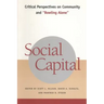 Social Capital: Critical Perspectives on Community and Bowling Alone