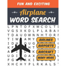 Airplane Word Search: Airline Pilot Gifts Aviation Themed Puzzles for Adults