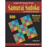 Samurai Sudoku for adults & Seniors: 500 Medium Sudoku Puzzles Overlapping into 100 Samurai Style
