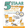 5 STAAR Grade 7 Math Practice Tests: Extra Practice to Help Achieve an Excellent Score