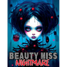 Beauty Miss Nightmare: Coloring Book Features Horror Monstrosities with Creepy Gothic Illustrations of Enchanting Women