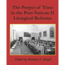 The Proper of Time in the Post-Vatican II Liturgical Reforms