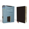 NIV, Thinline Bible, Bonded Leather, Black, Red Letter Edition