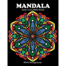 Mandala adult coloring book: Black Background