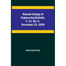 Newark College of Engineering Bulletin, v. 11, No. 4, December 15, 1938