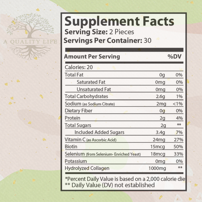 Collagen Gummies by A Quality Life Nutrition