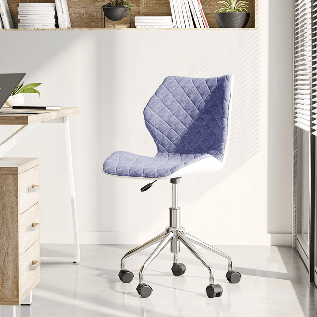 Techni Mobili Modern Height Adjustable Office Task Chair, Blue by Level Up Desks