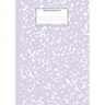 Marble Notebook A4: Lilac Purple College Ruled Journal