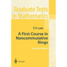 A First Course in Noncommutative Rings