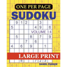 Large Print Easy Sudoku: Sudoku Puzzle Book For Adults Volume 14