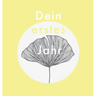Dein erstes Jahr: Babyalbum beige gelb, zum Eintragen der schönsten Momente und Erinnerungen für unser erstes gemeinsames Jahr