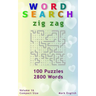 Word Search: Zig Zag, 100 Puzzles, 2800 Words, Volume 16, Compact 5"x8" Size