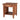 Rattan Nightstand End Table with Drawer and Storage Shelf-Walnut
