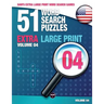 Sam's Extra Large-Print Word Search Games - 51 Word Search Puzzles, Volume 4: Brain-stimulating puzzle activities for many hours of entertainment