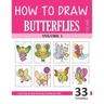 How to Draw Butterflies for Kids - Volume 1