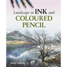 Landscape in Ink and Coloured Pencil